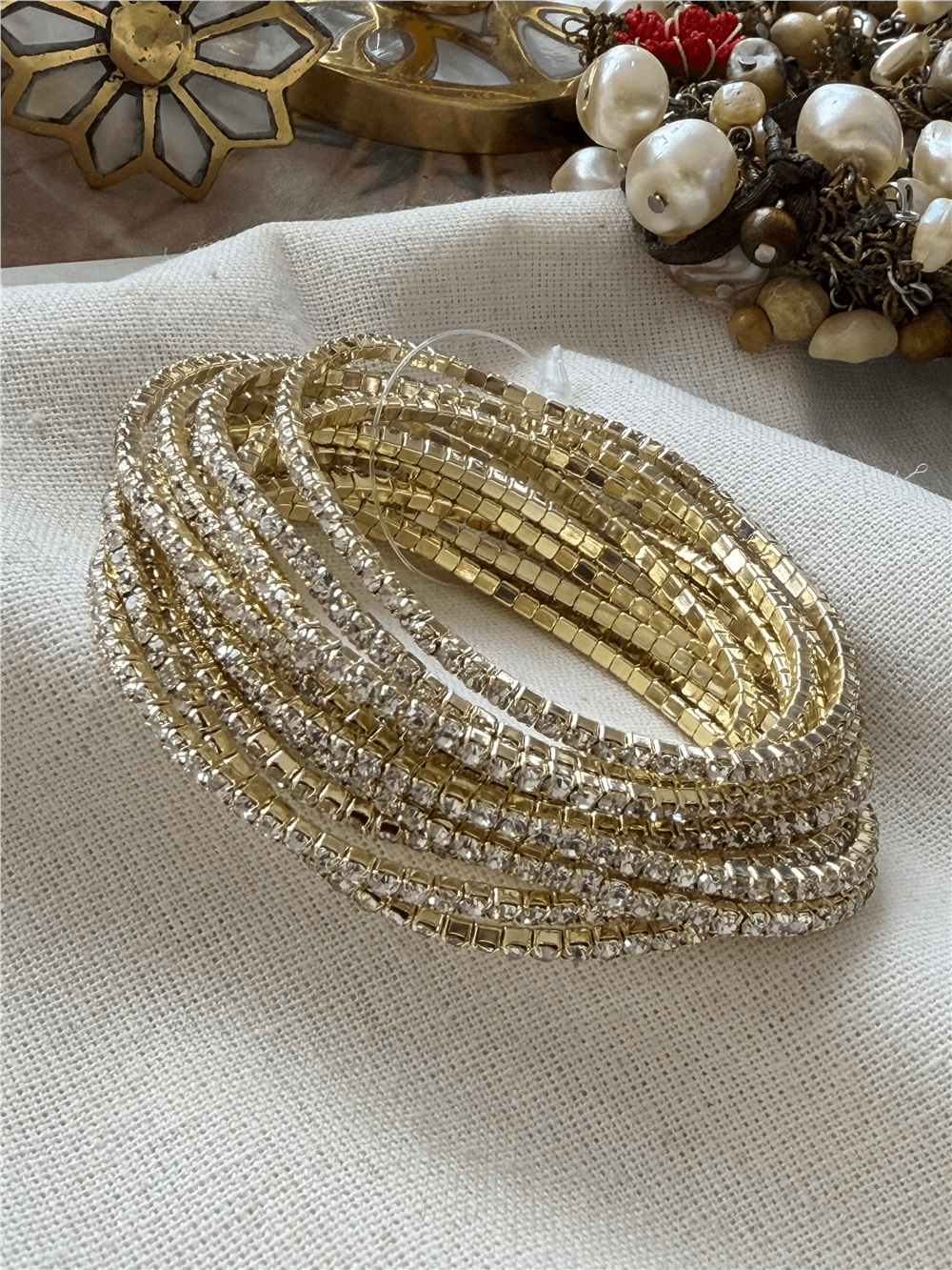 Esnek Gold Suyolu Bileklik