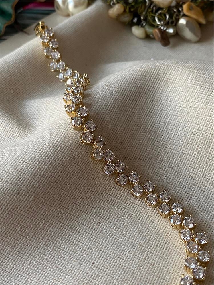 VIP 14K Gold Çift Sıra Suyolu Bileklik