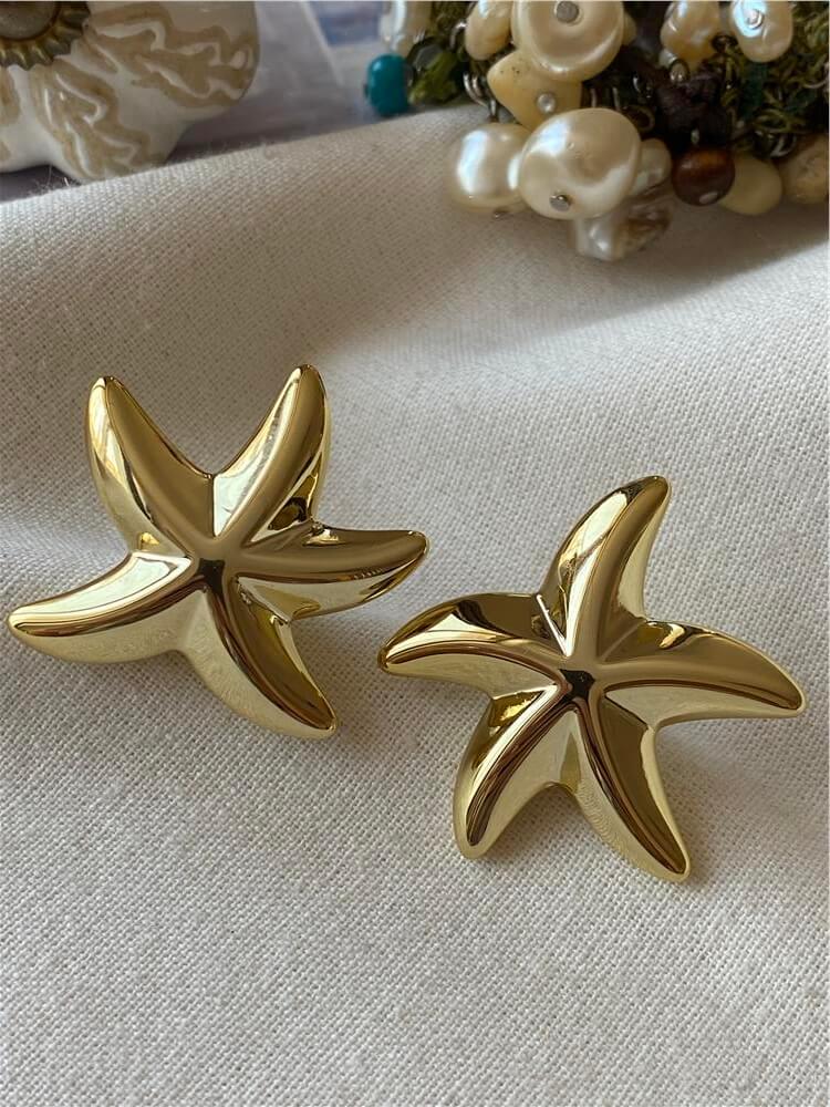 Gold Denizyıldızı Küpe