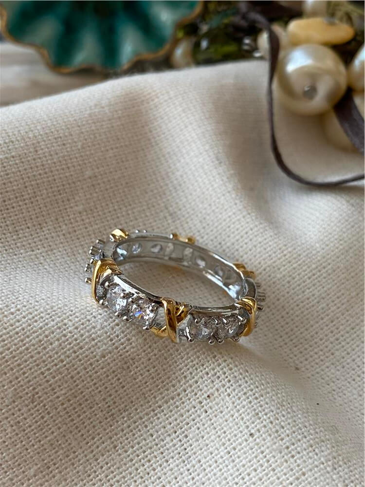 Gold Detaylı Xoxo Yüzük