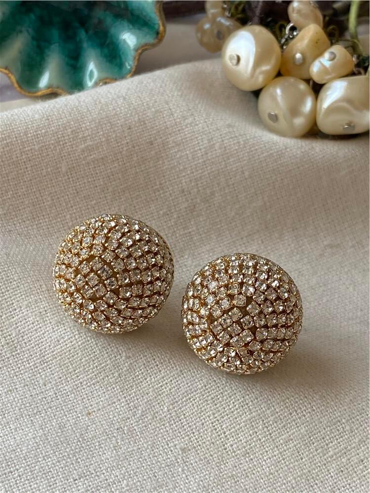 Gold Discoball Küpe