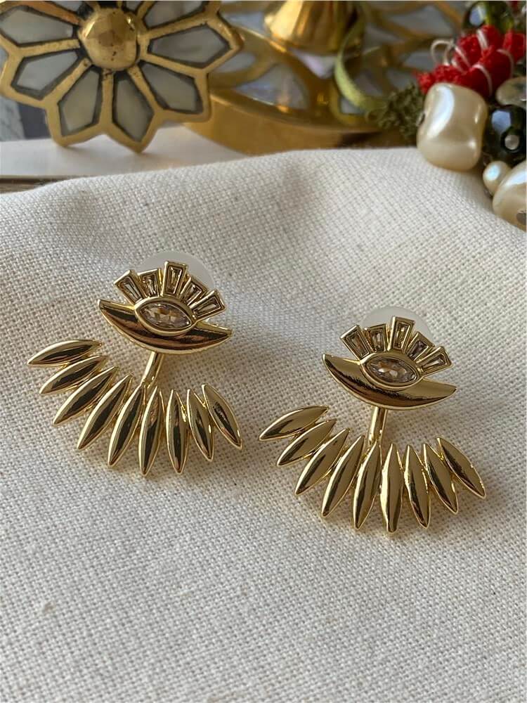 Gold Göz Tasarım Küpe