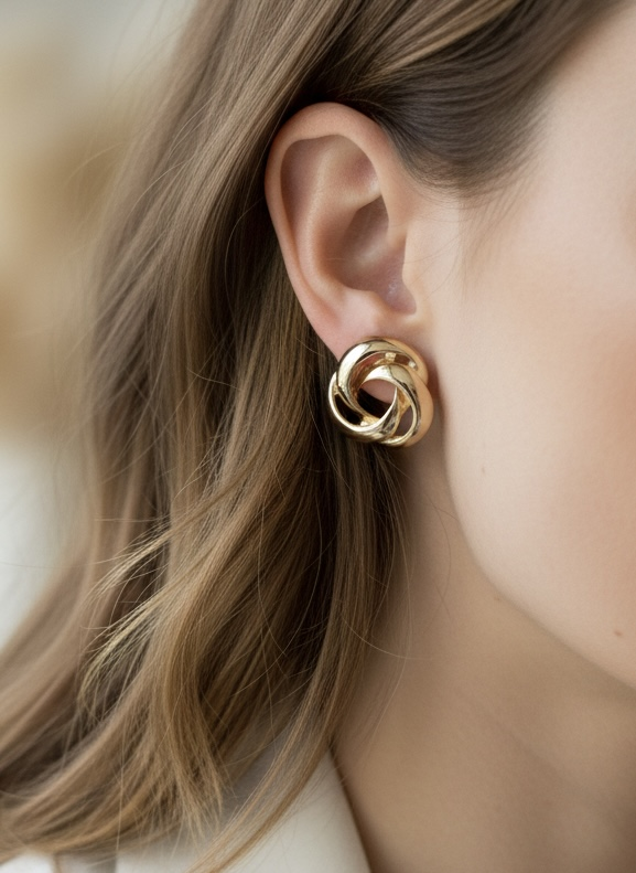 Gold Loop Küpe