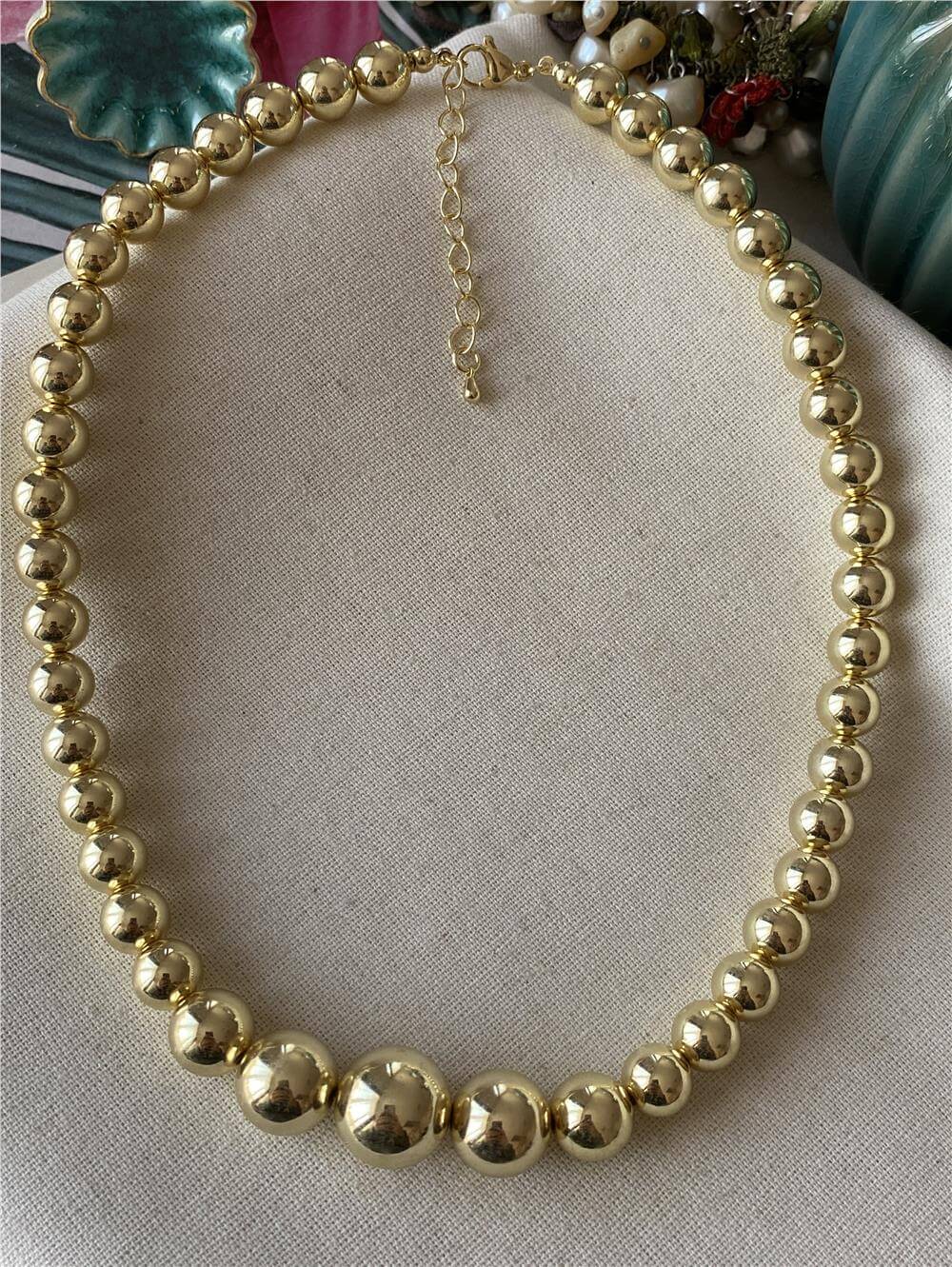 Gold Mini Balls Kolye