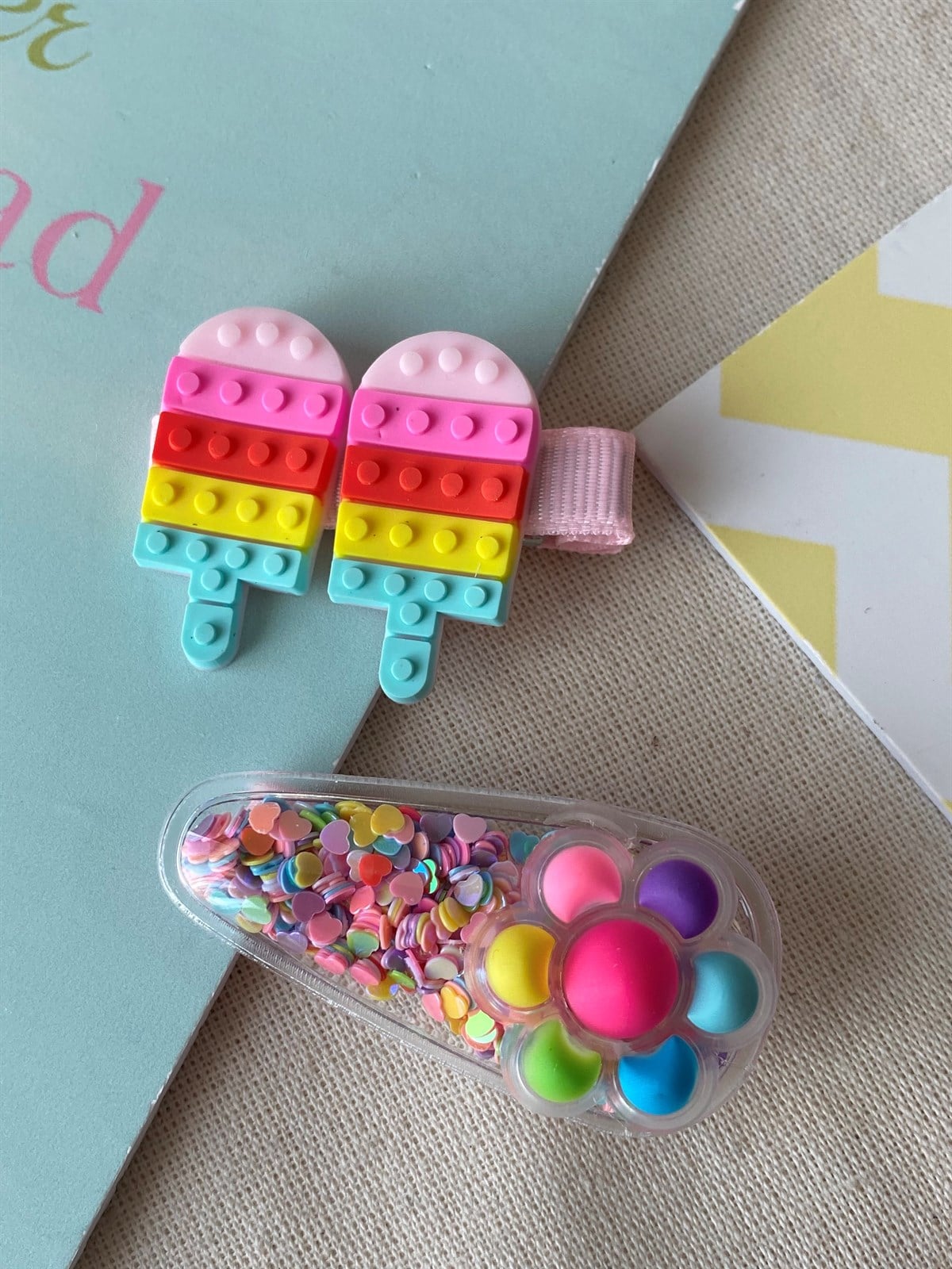 Ice Cream Çiçek Toka Set