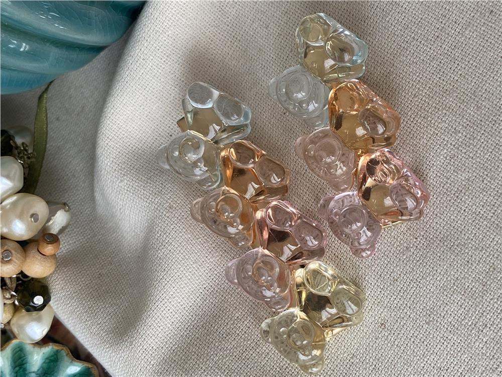 İkili Sarı Jelly Bear Toka Seti