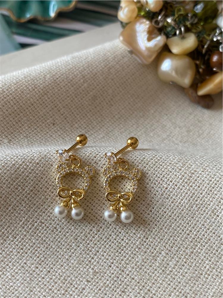 İncili Fiyonk Bear Piercing