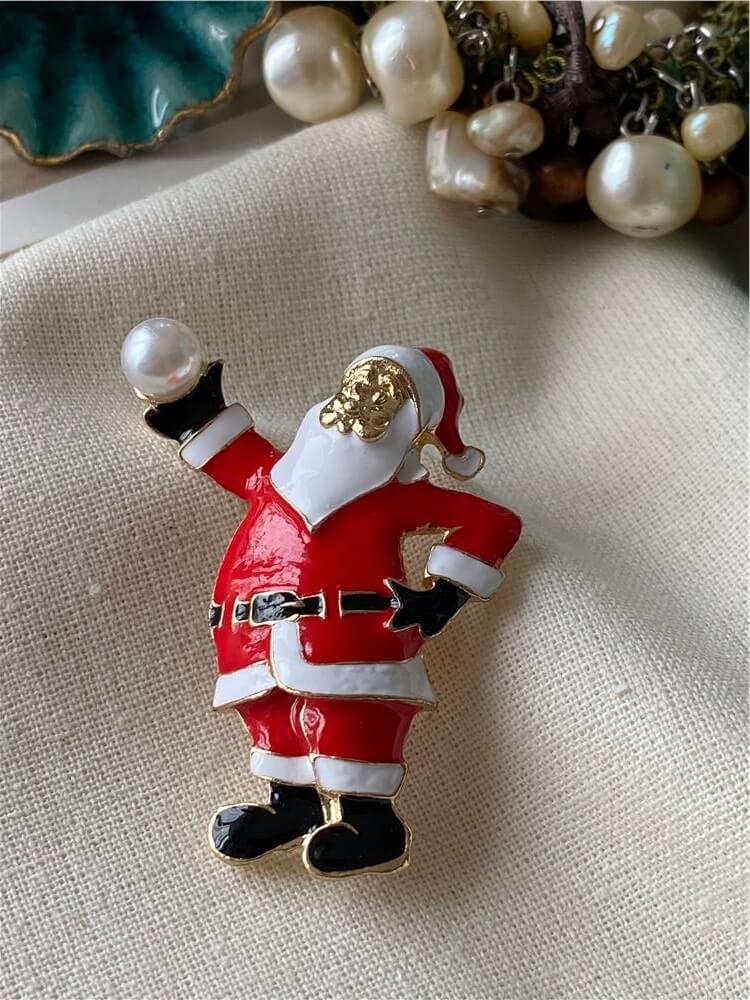 İncili Noel Baba Broş