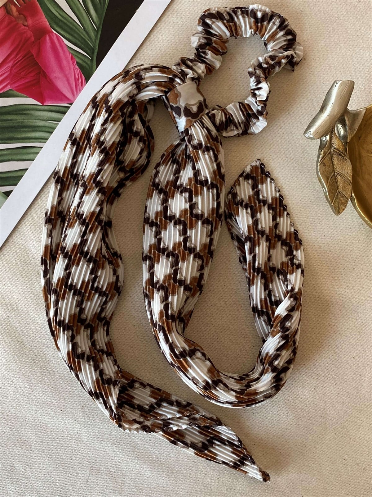 Brown Patterned Buckle
