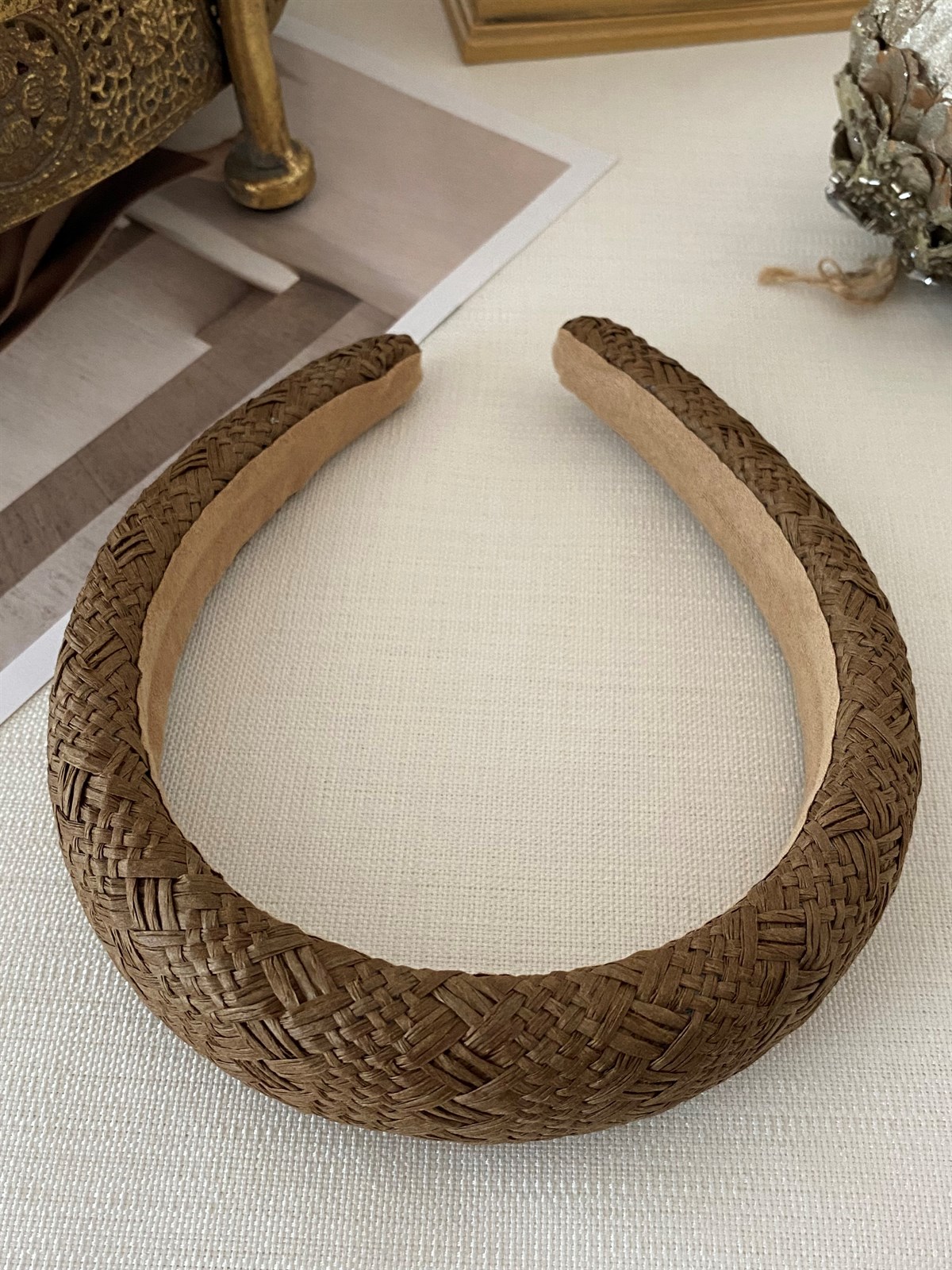 Brown Knitted Crown