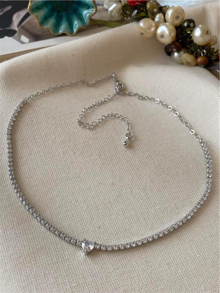 Kalp Detaylı Suyolu Choker