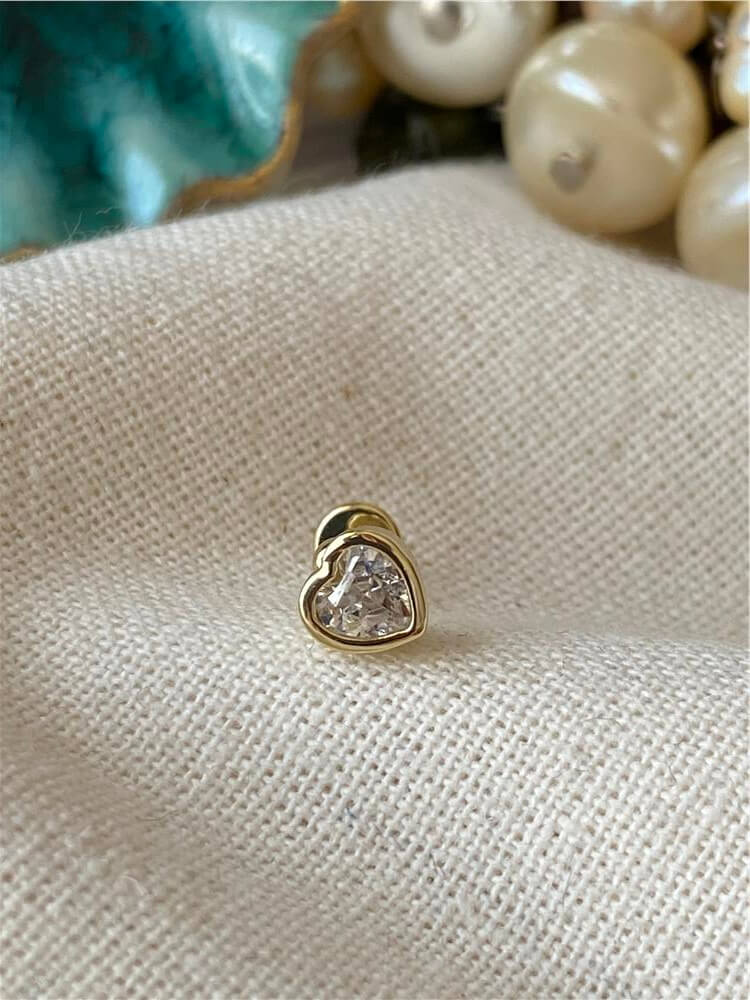 Kalp Piercing Küpe
