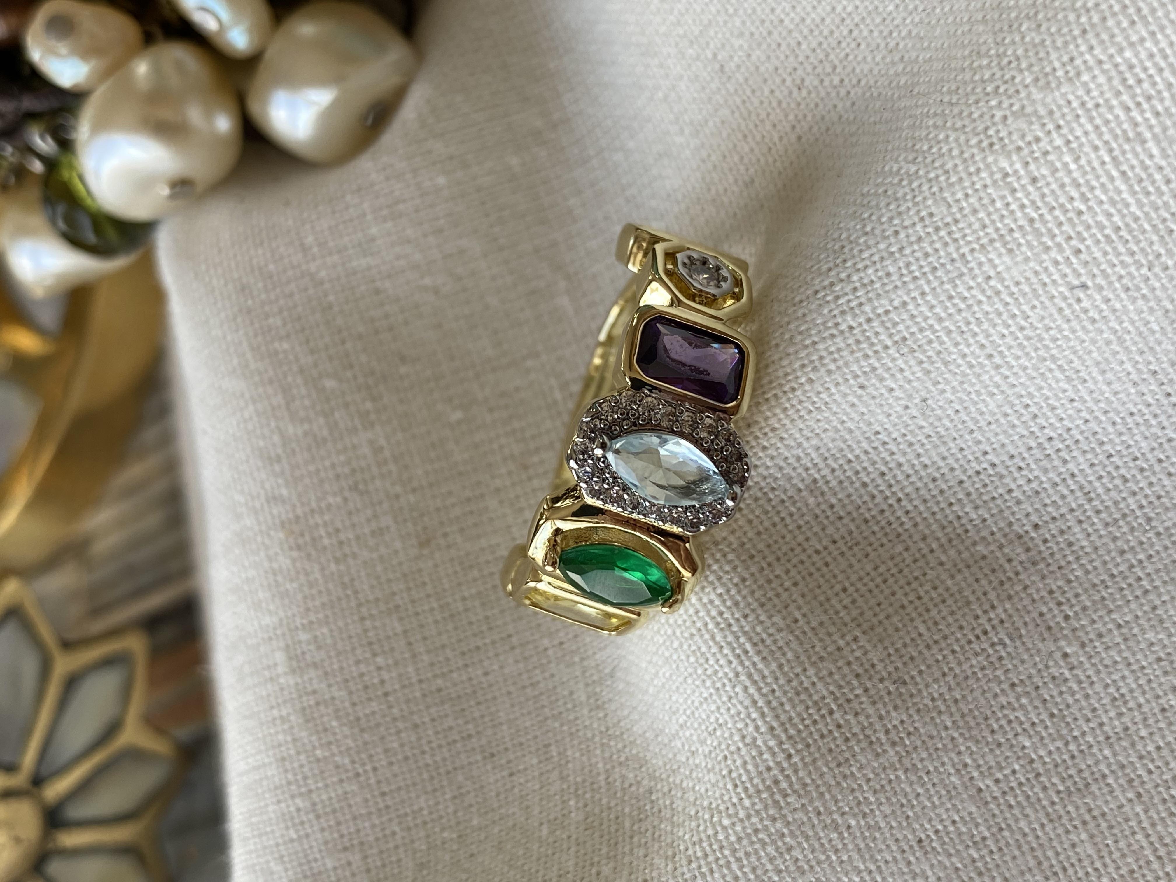 Karışık Renkli Dörtlü Element Yüzük