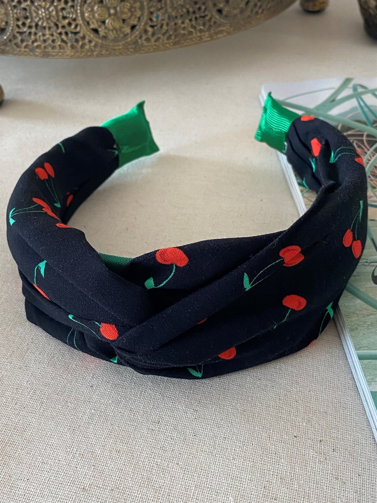 Cherry Pattern Knot Crown