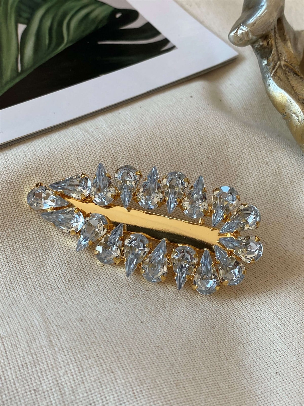 Crystal Stone Drop Buckle