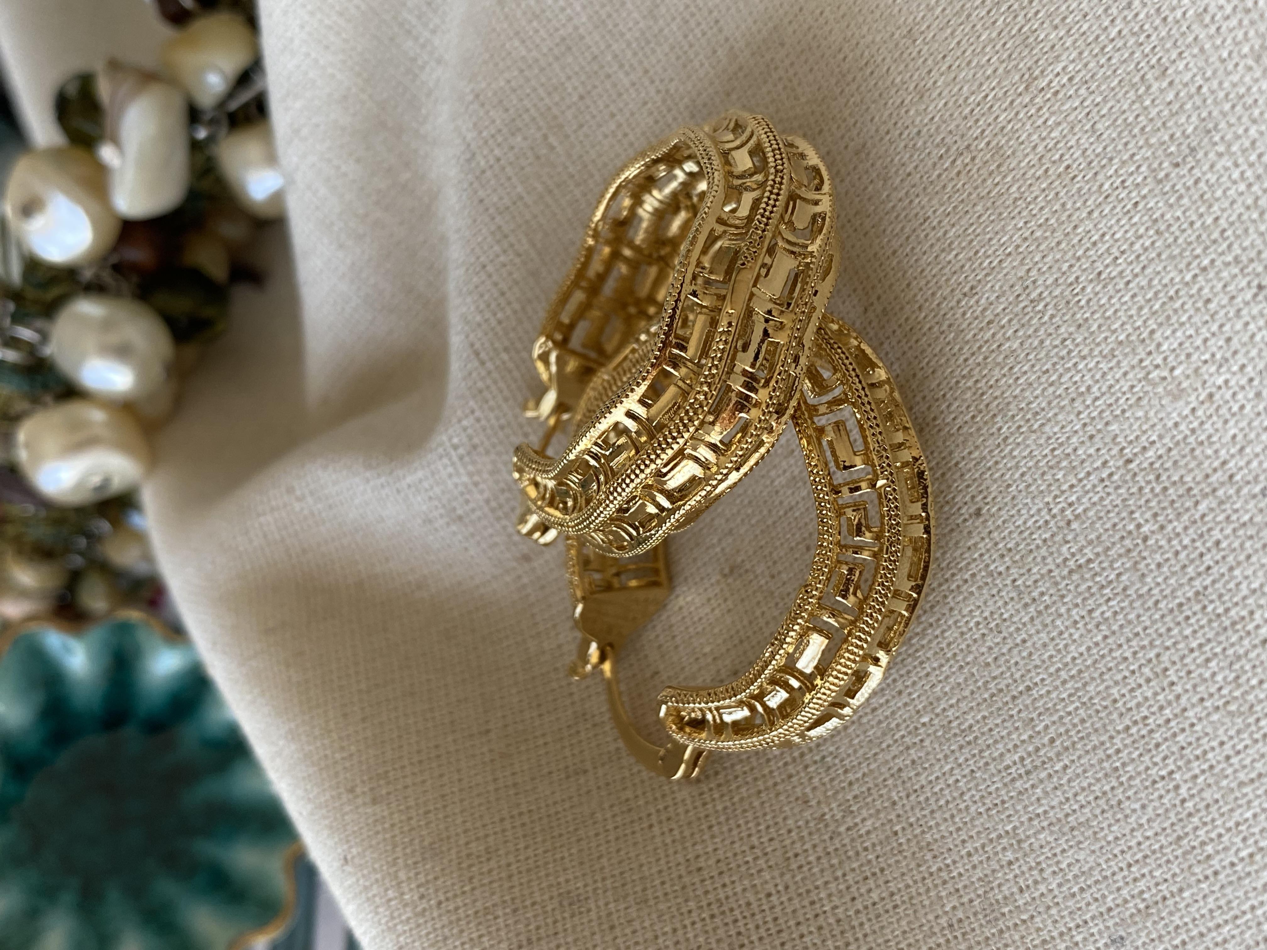 Labirent Detay Halka Küpe