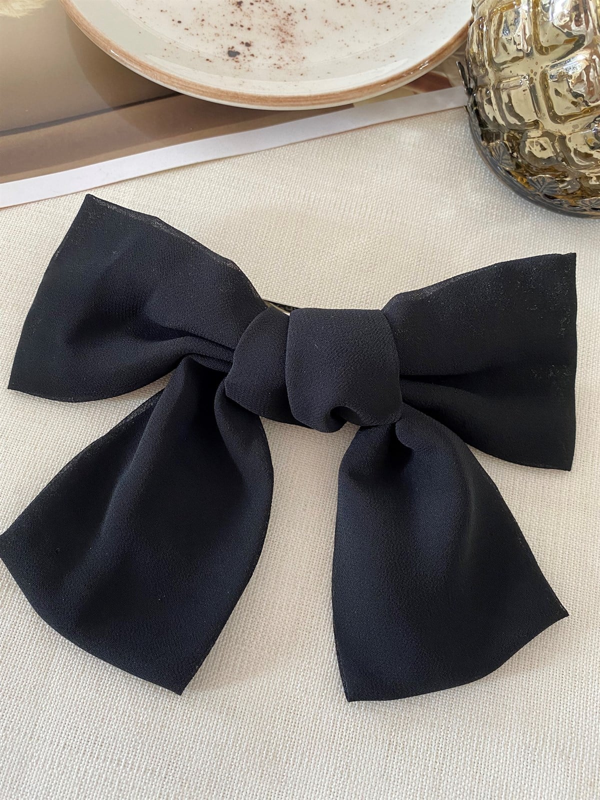 Navy Blue Short Bow Buckle