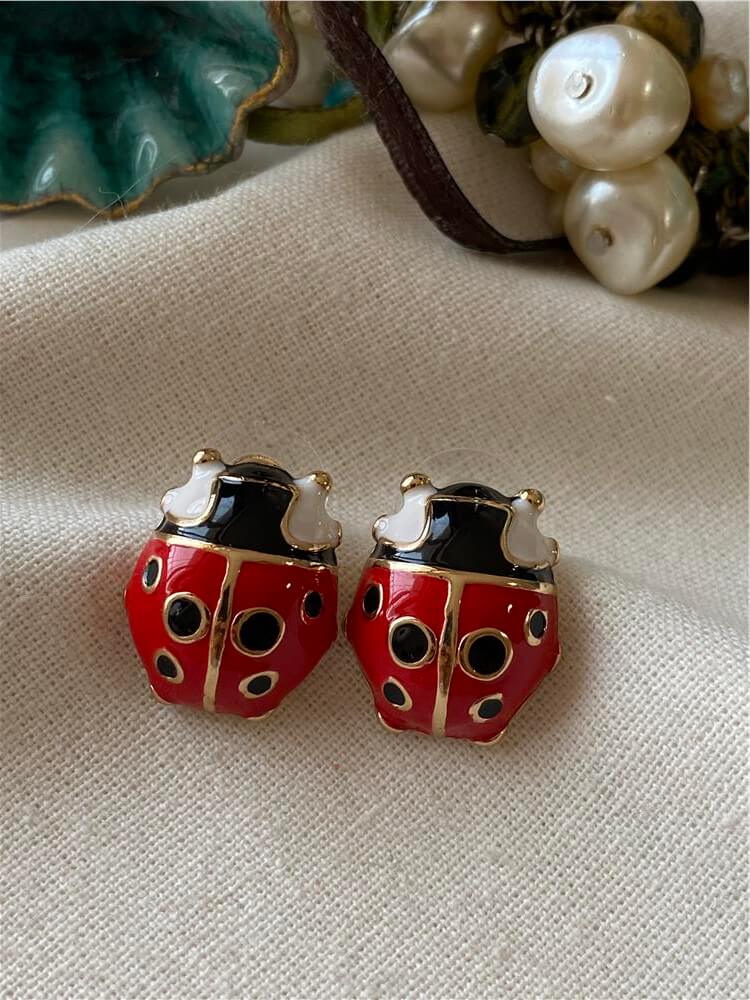 Ladybug Küpe