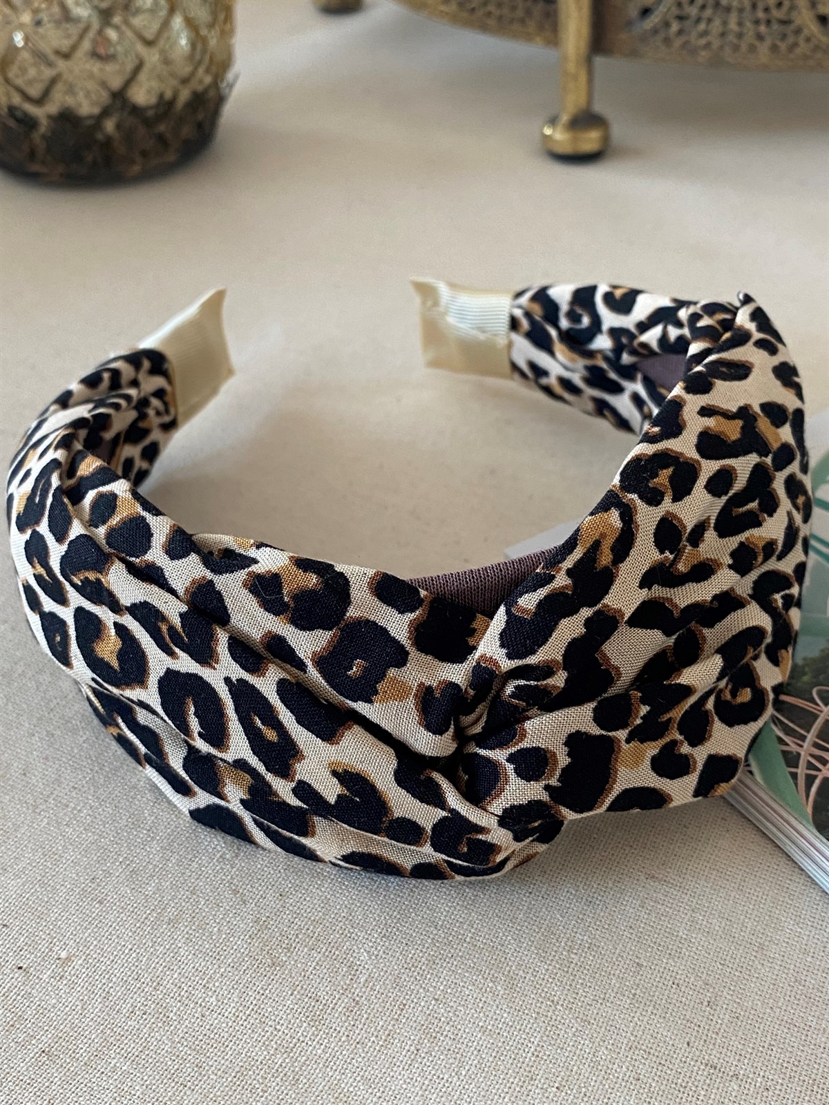 Leopard Pattern Knot Crown