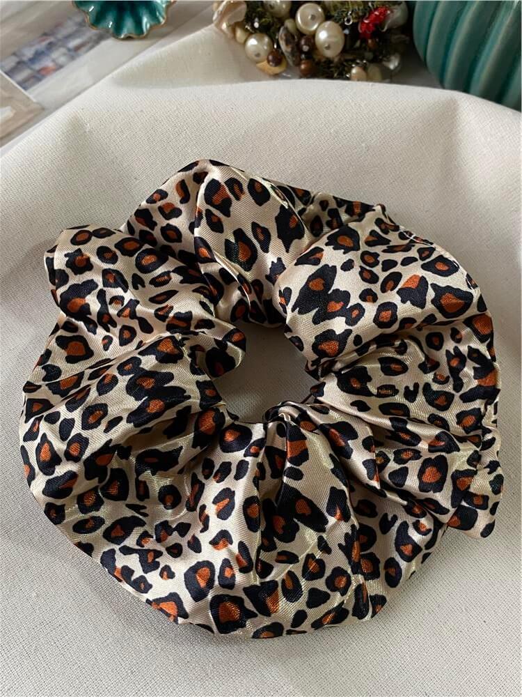 Leopar Desenli Kumaş Lastik Toka