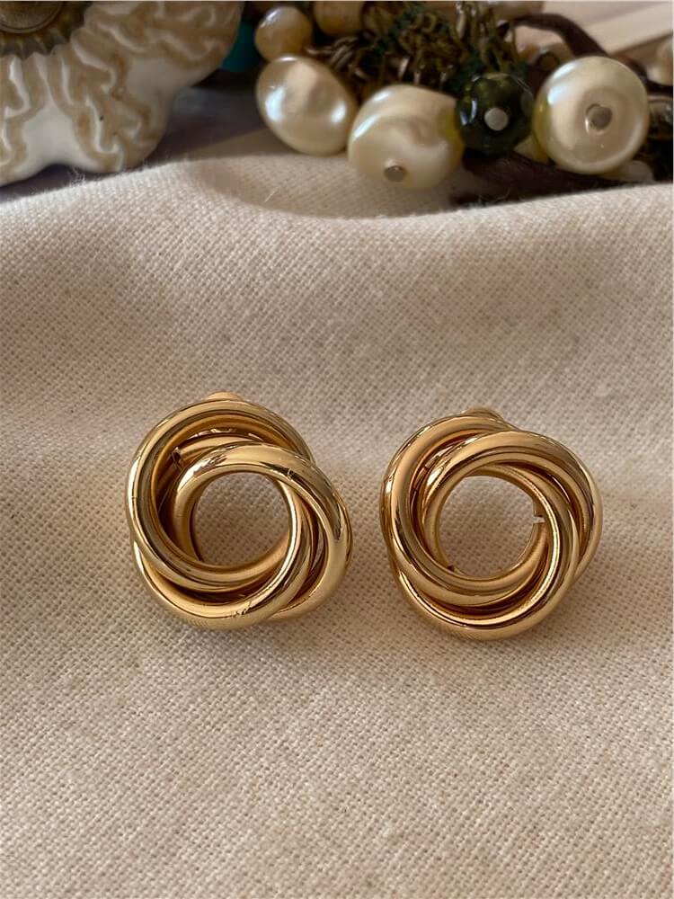 Mini Gold Döngü Küpe