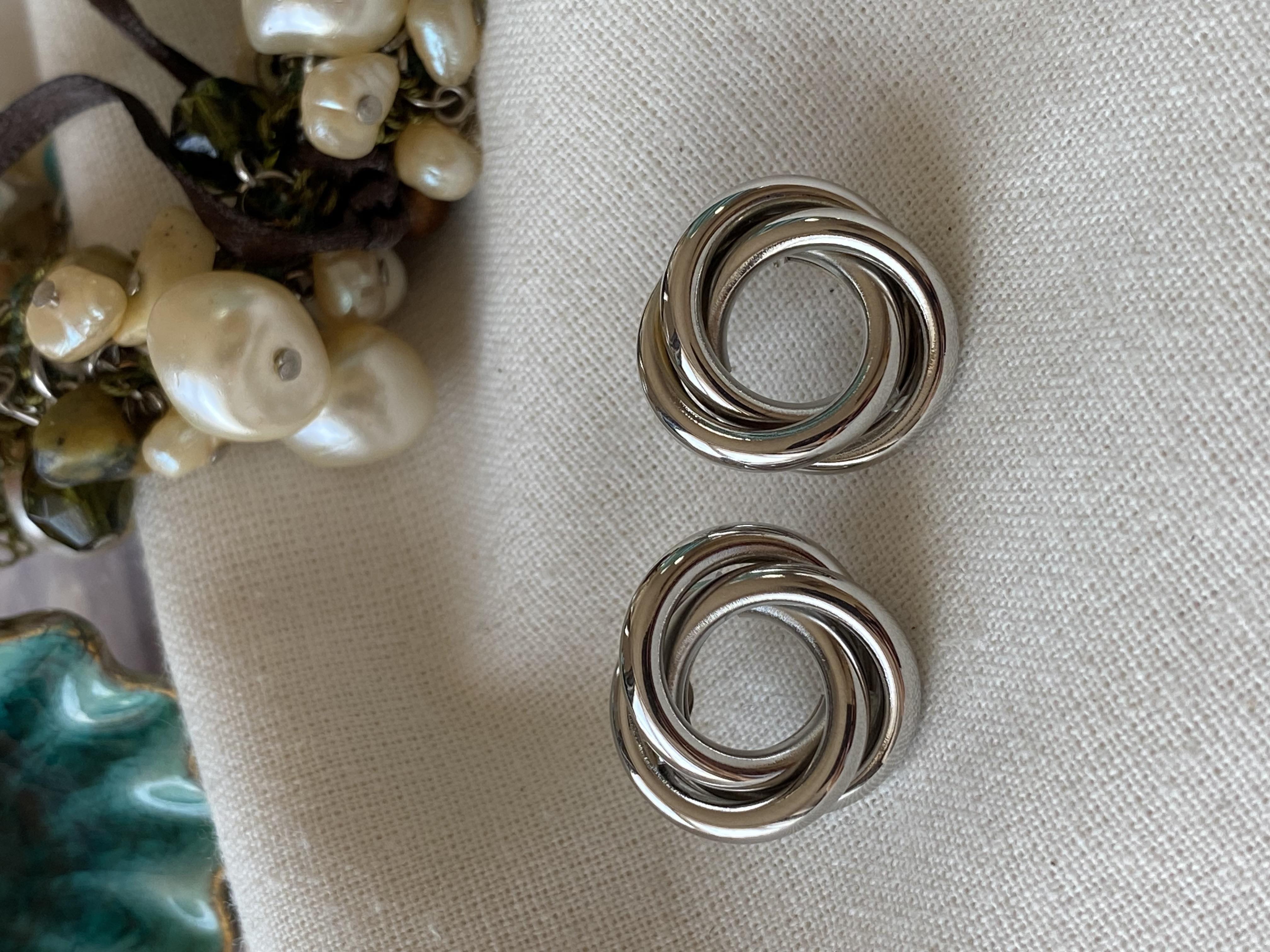Mini Silver Döngü Küpe