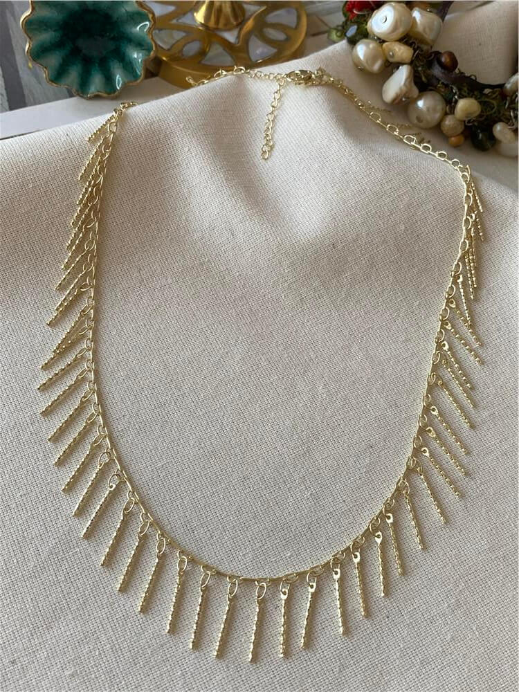 Özel Seri 14K Stick Sallantılı Kolye