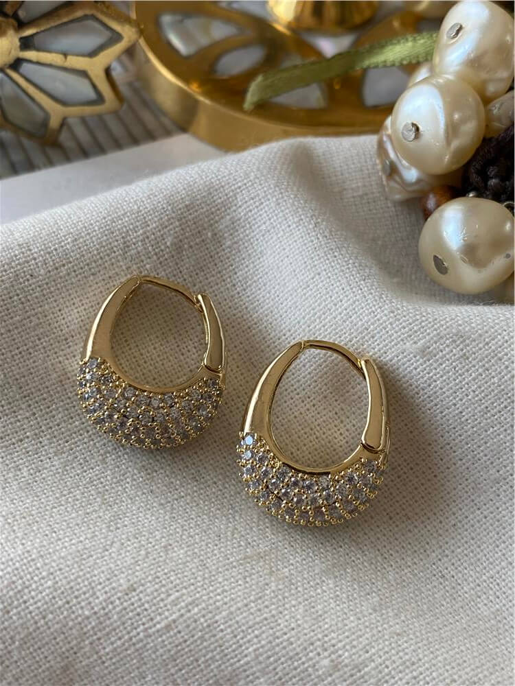Özel Seri 14K Taşlı Bag Küpe