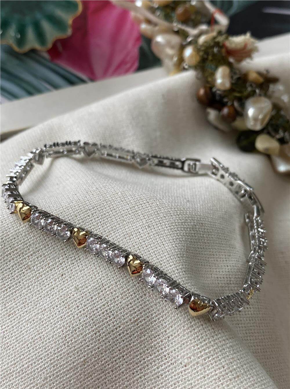 Özel Seri Gold Heart Suyolu Bileklik
