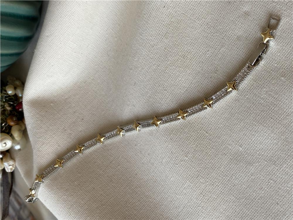 Özel Seri Gold Yıldızlı Suyolu Bileklik