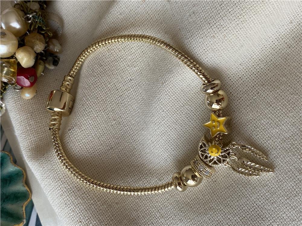 Özel Seri Sarı Yıldız Dreamcatcher Charm Bileklik