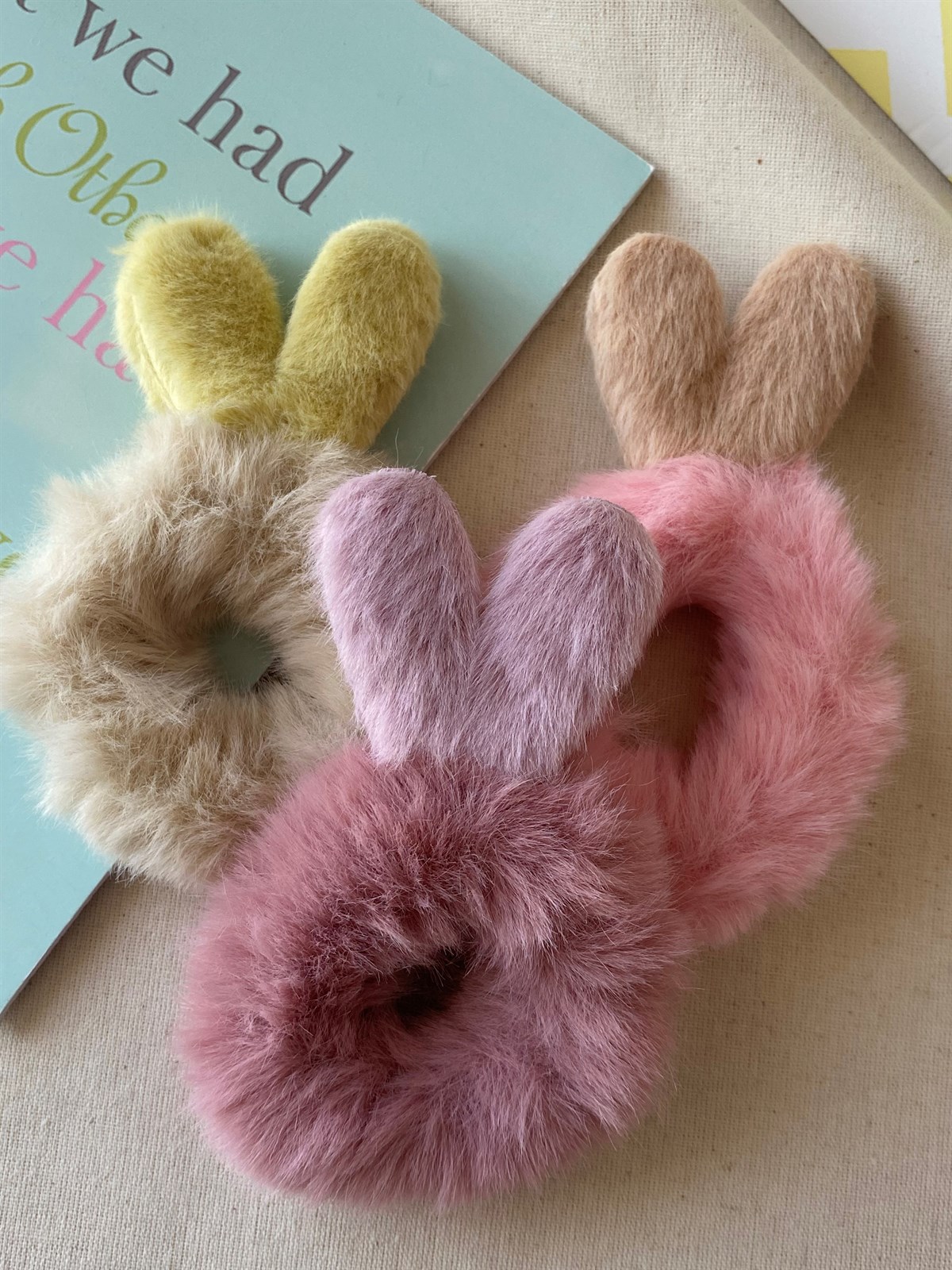 Peluş Kalp Tavşan Toka