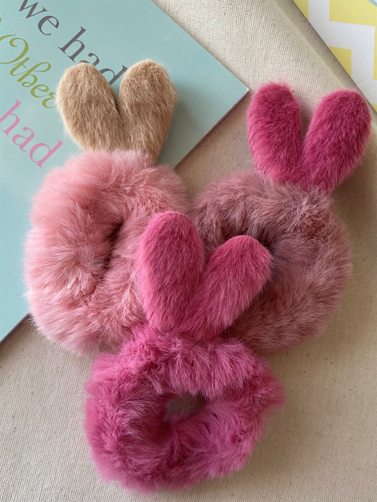 Peluş Kalp Tavşan Toka
