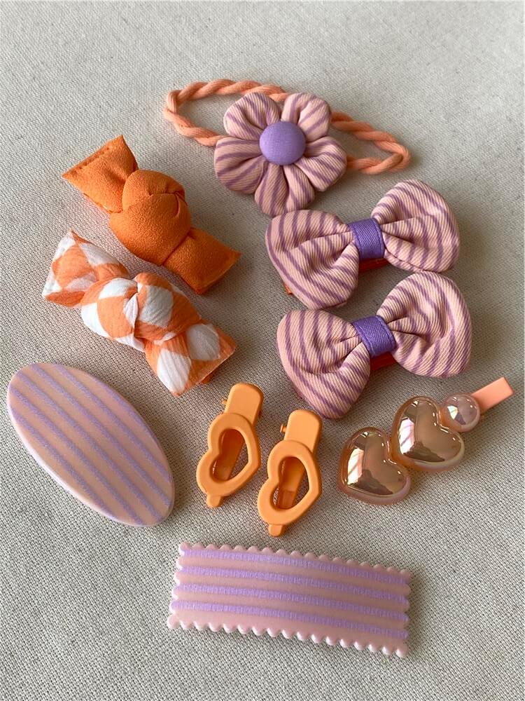 Pembe Çizgili Toka Seti