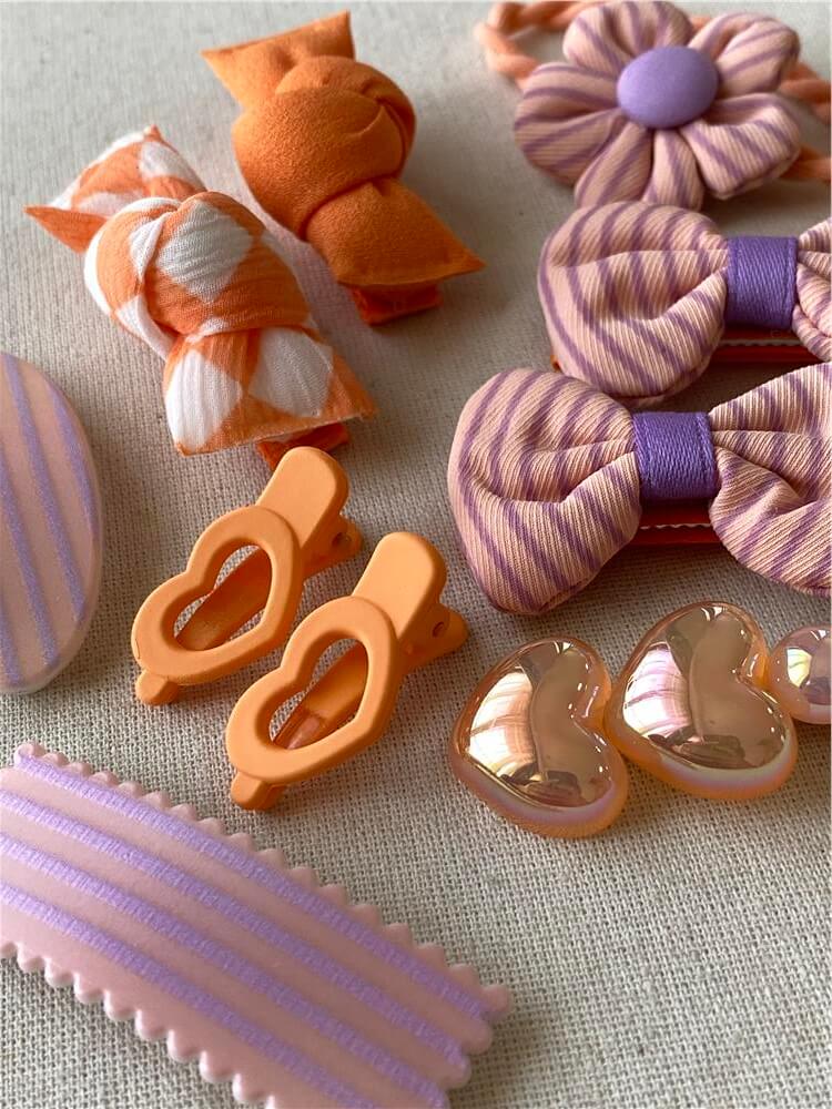 Pembe Çizgili Toka Seti