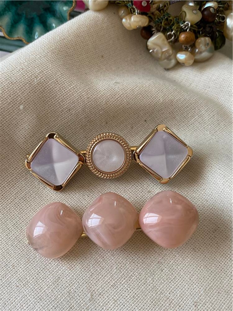 Pembe Dulcet İkili Toka Seti