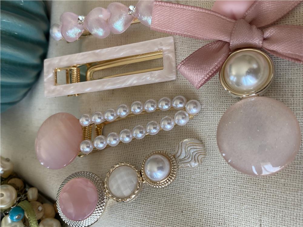 Pembe Fiyonk Çoklu Set Toka