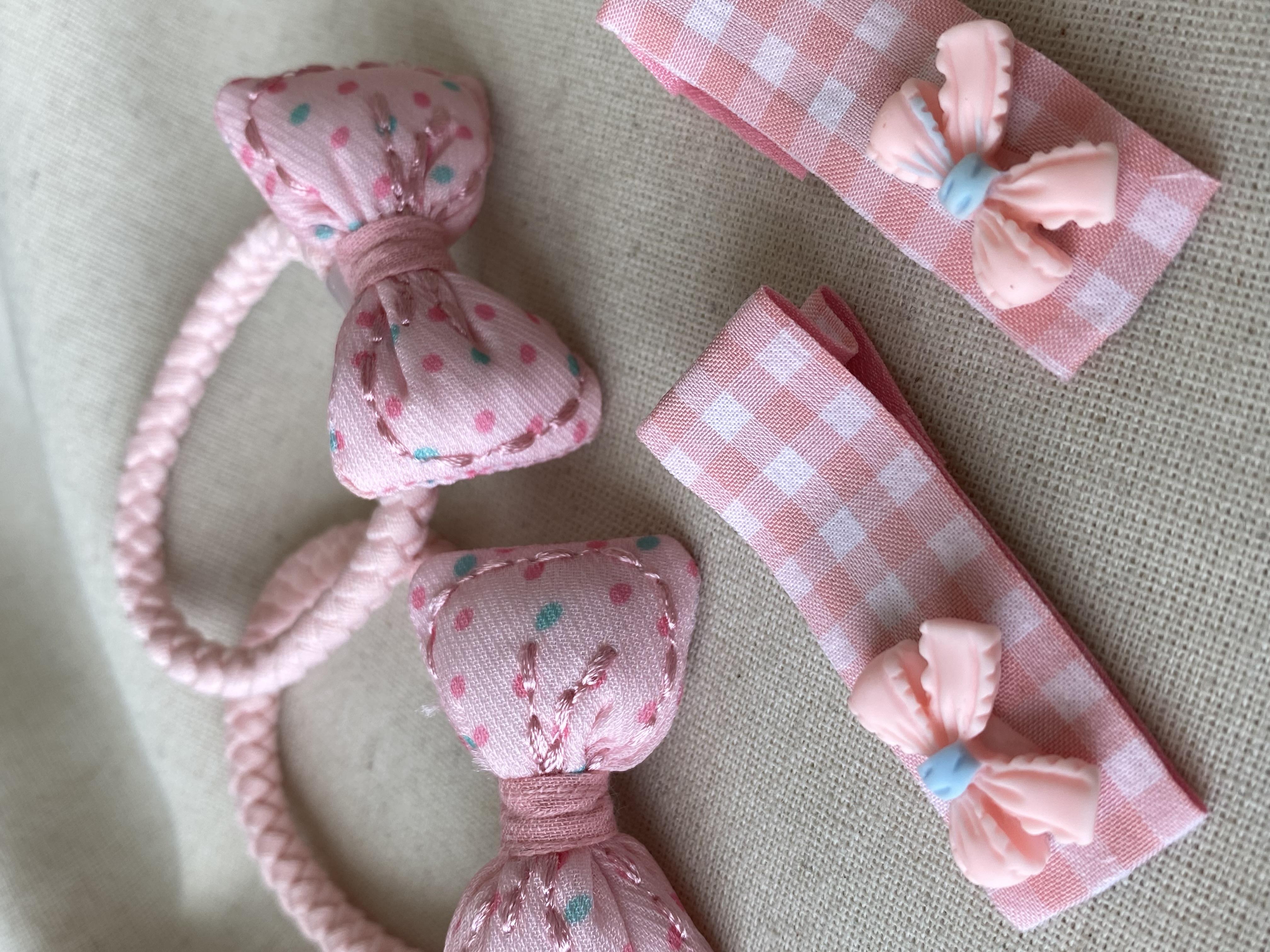 Pembe Puantiye Toka Seti