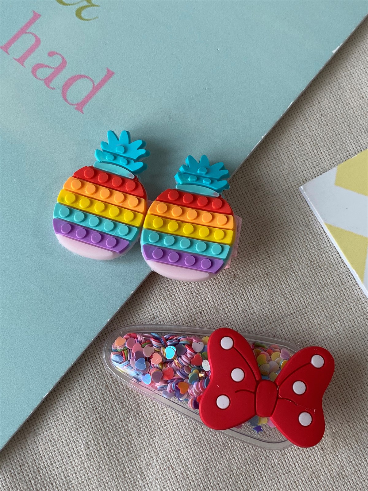 Renkli ananas Toka Set