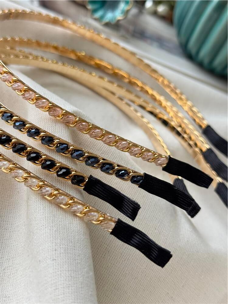 Renkli Kristal Taşlı Taç