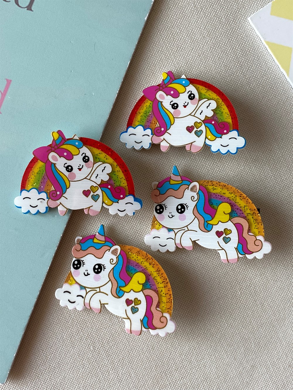 Renkli Unicorn Toka