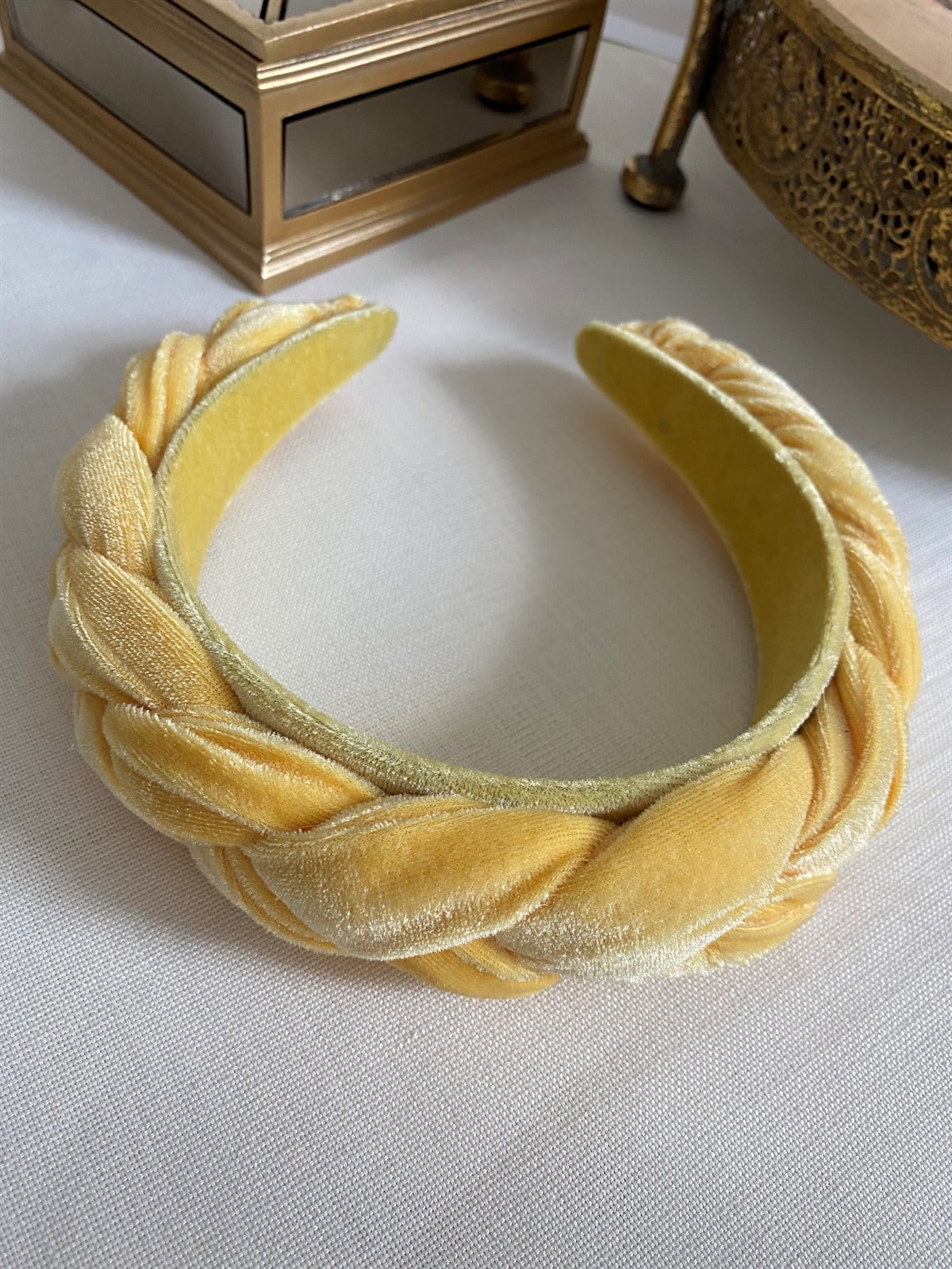 Yellow Braid Crown