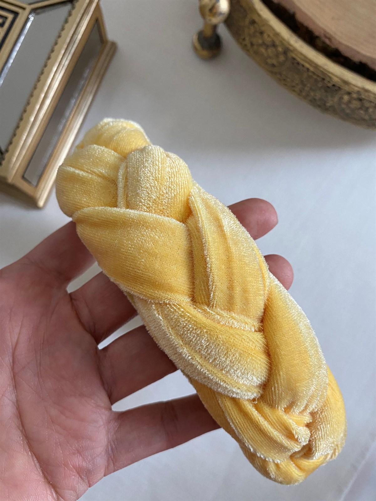 Yellow Braid Crown