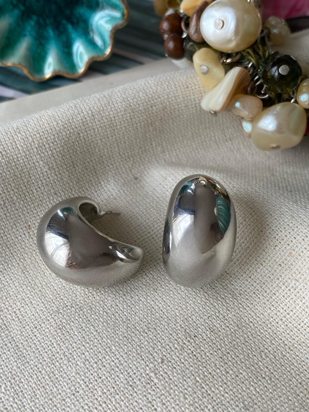 Silver Bomb Bag Küpe