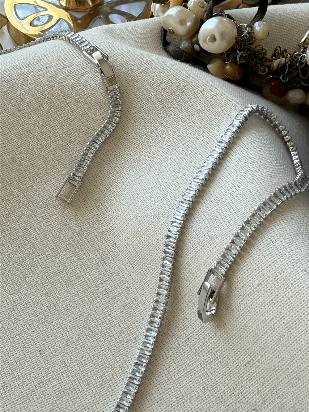 Silver İnce Baget Suyolu Kolye