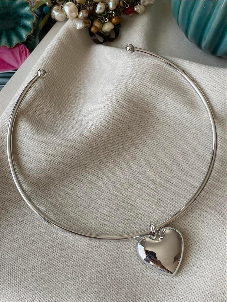 Silver Kalp Choker Kolye