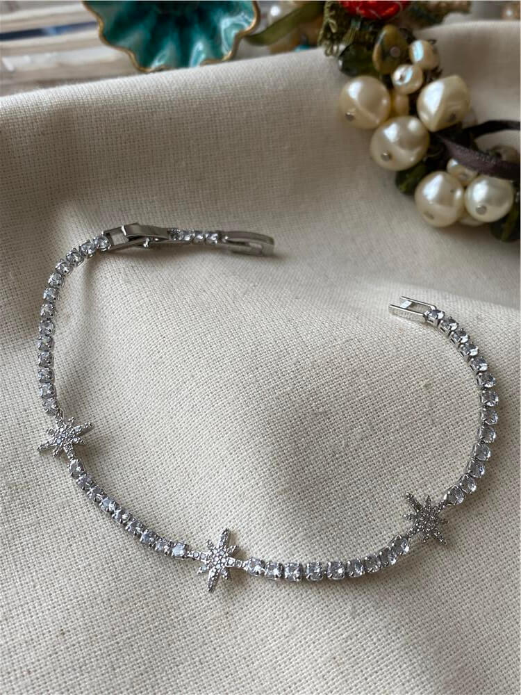 Silver Kutupyıldızı Detaylı Suyolu Bileklik