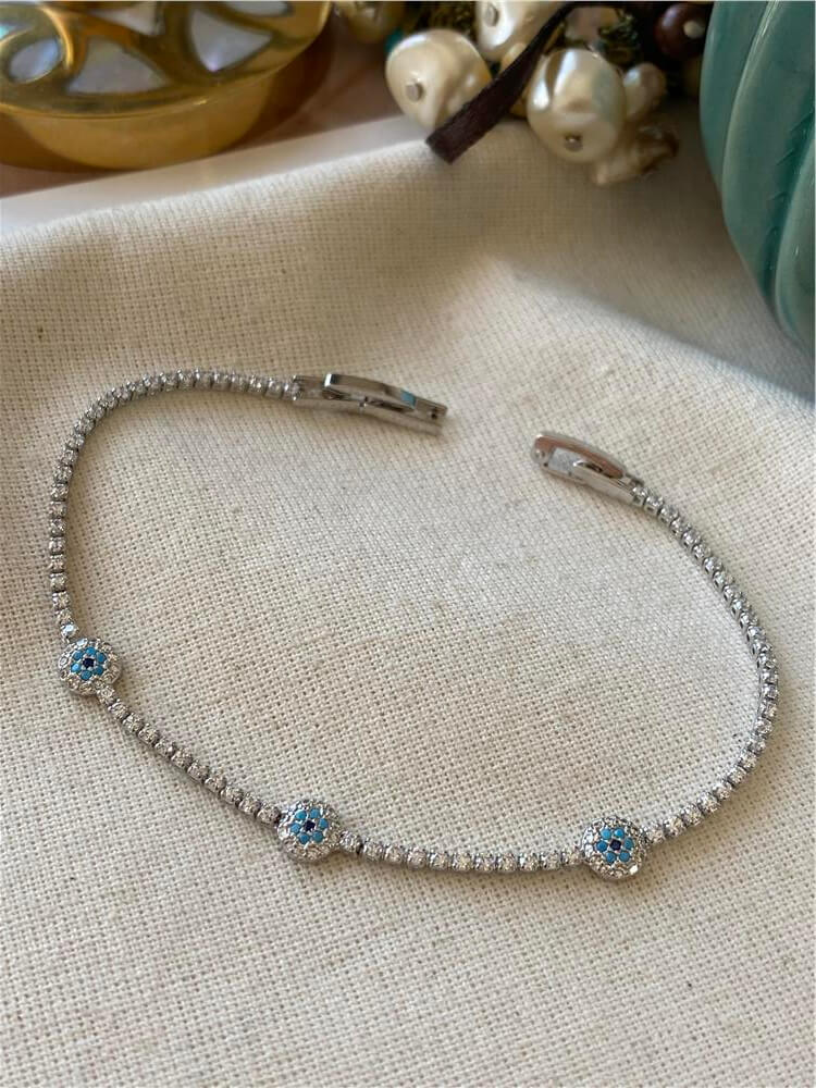Silver Nazarlık İnce Suyolu Bileklik