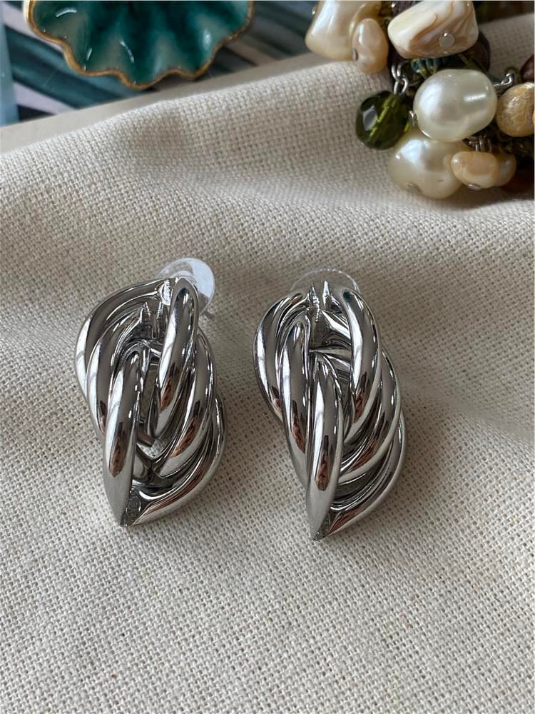 Silver Örgü Küpe