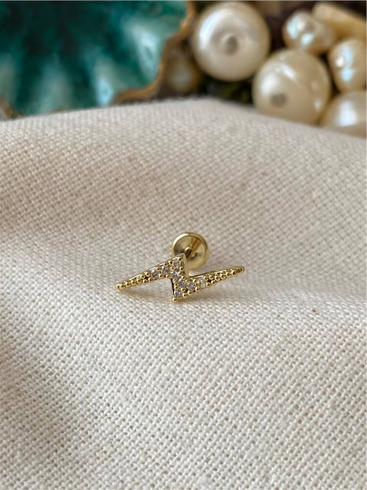 Şimşek Piercing Küpe